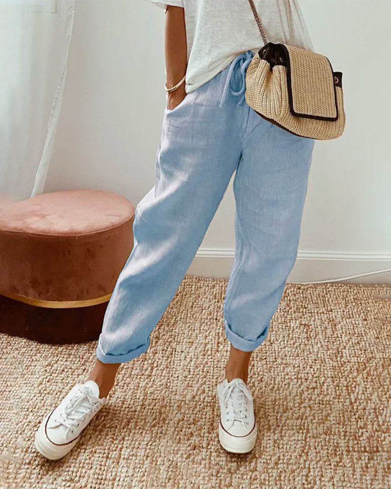 Casual & Elegant Linen Sweatpants