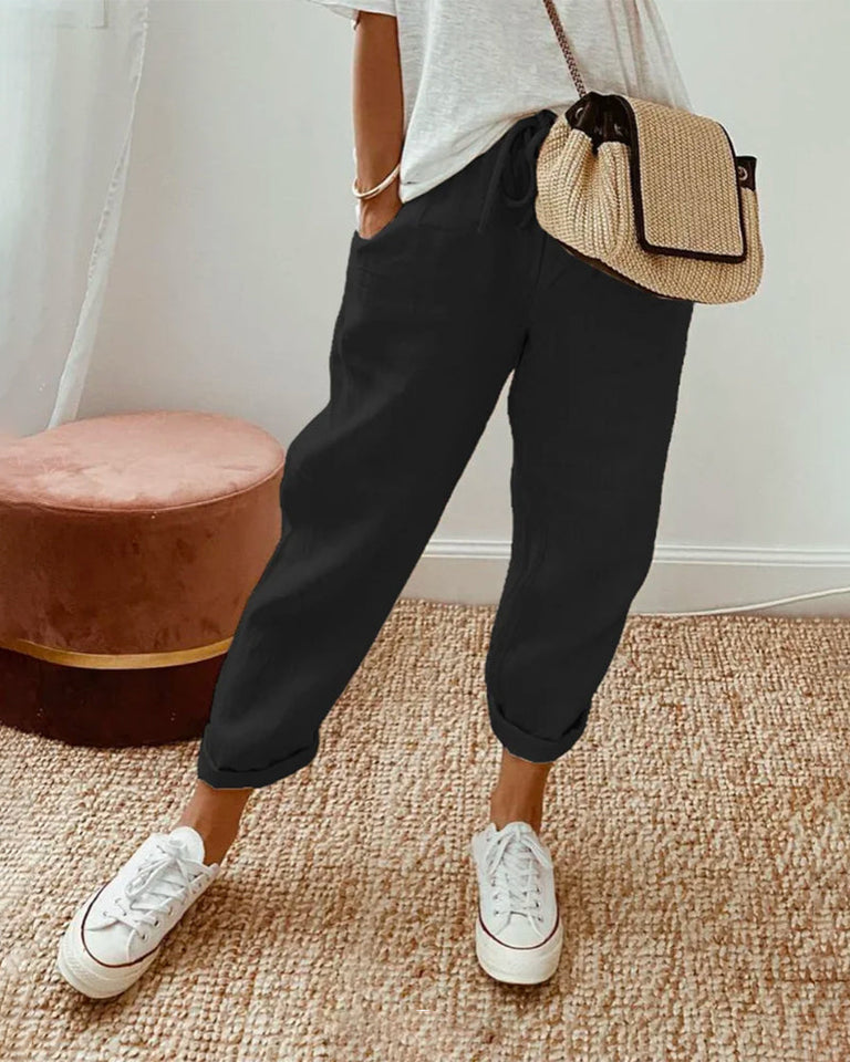 Casual & Elegant Linen Sweatpants