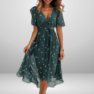 AMALIA | Elegant summer dress with belly cover