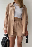 Theresa's™ Long Sleeve Shirt Short Set - Radiant into the summer