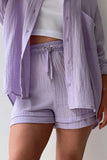 Theresa's™ Long Sleeve Shirt Short Set - Radiant into the summer