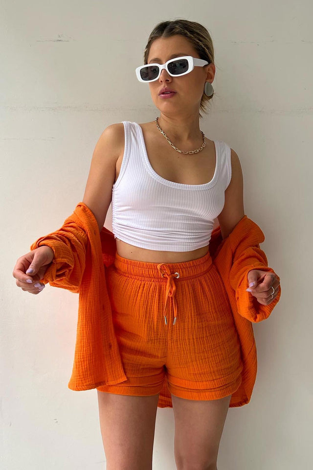 Theresa's™ Long Sleeve Shirt Short Set - Radiant into the summer