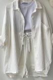 Theresa's™ Long Sleeve Shirt Short Set - Radiant into the summer