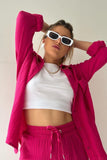 Theresa's™ Long Sleeve Shirt Short Set - Radiant into the summer