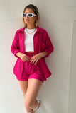 Theresa's™ Long Sleeve Shirt Short Set - Radiant into the summer