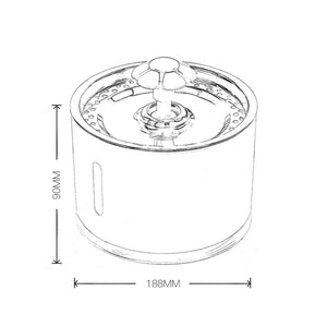 Automatic Pet Water Fountain™ | Super quiet dispenser
