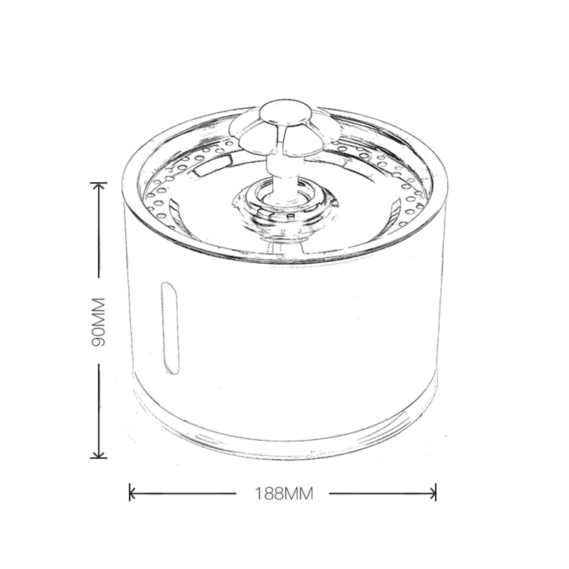 Automatic Pet Water Fountain™ | Super quiet dispenser