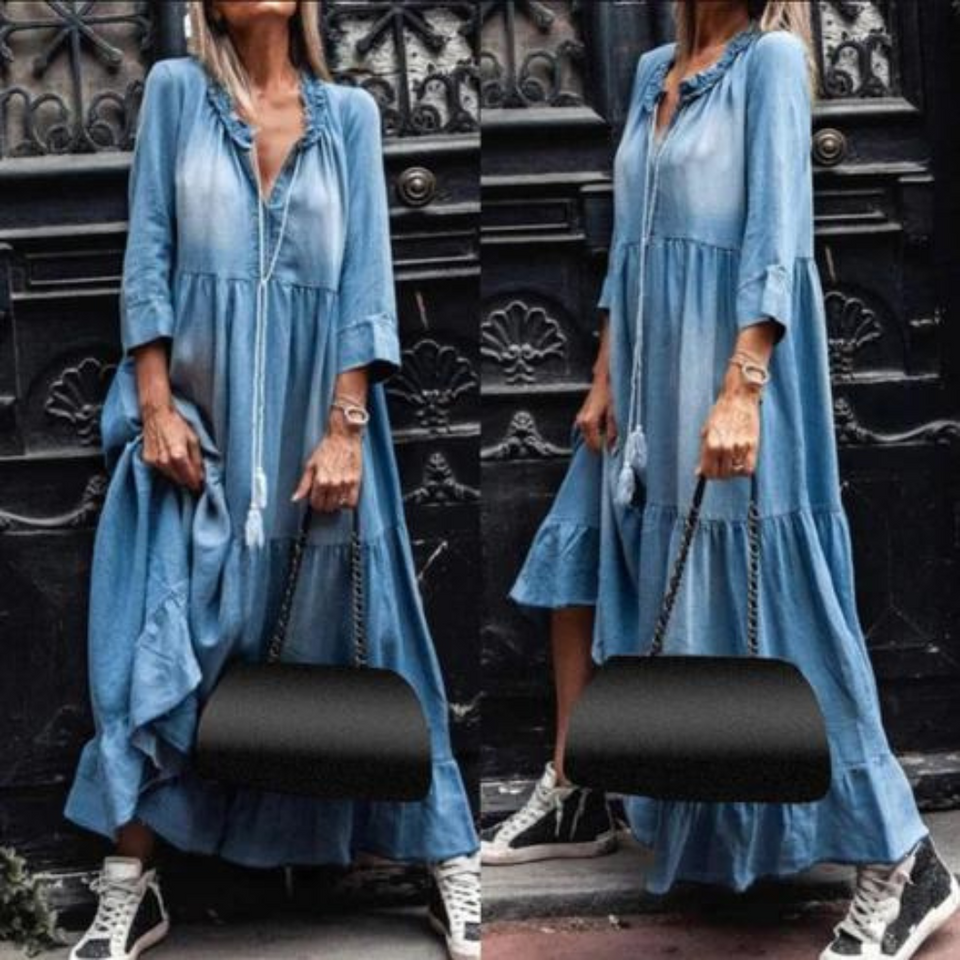 Emma™ | Denim Jurk