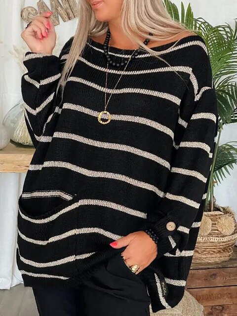 Leonie™ Chic Striped Sweater